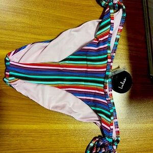 Lulu's Colorful Striped XL bikini bottom
